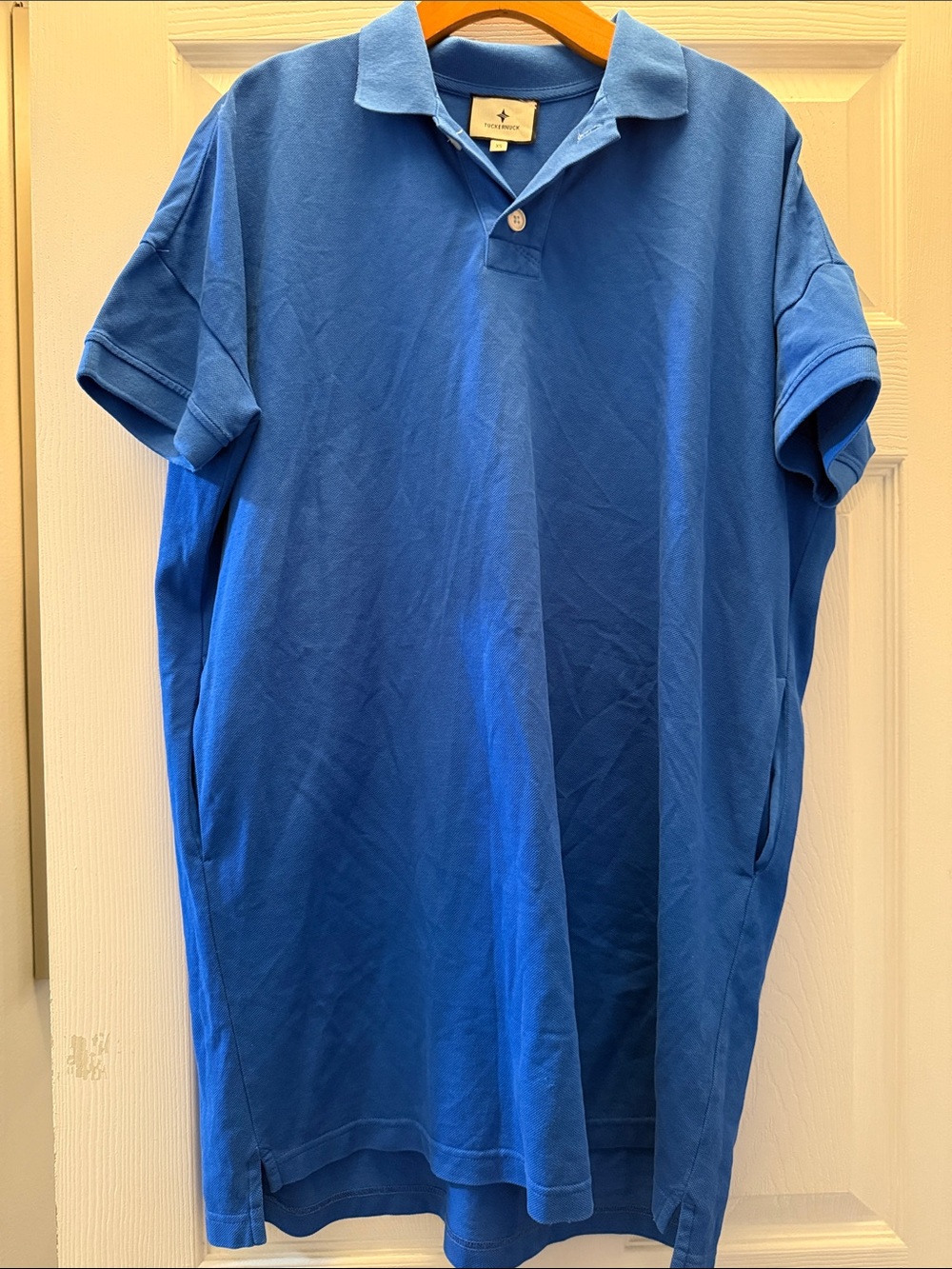 Tuckernuck Women’s Blue Polo Dress with Pockets